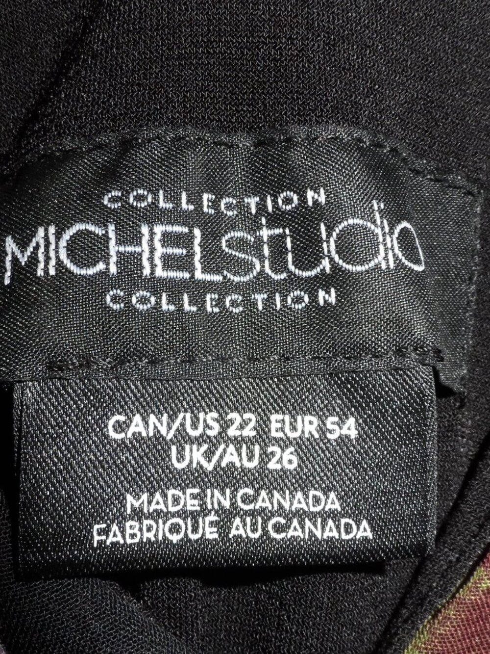 Collection Michel Studio  Sleeveless Plus Size 22 Floral Dress Blue Black Midi - Picture 4 of 16